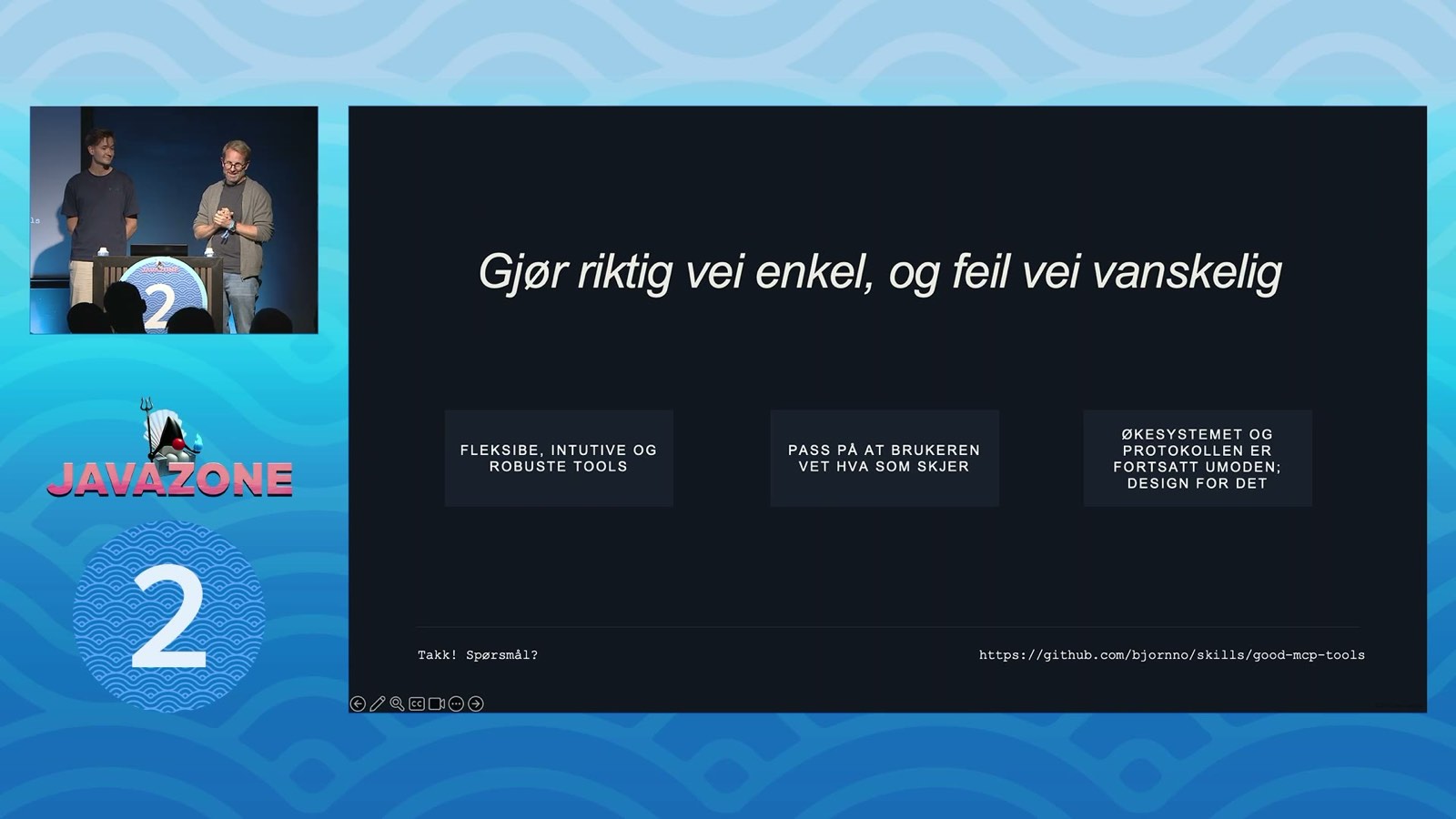 Oppsummering: gjør riktig vei enkel, og feil vei vanskelig